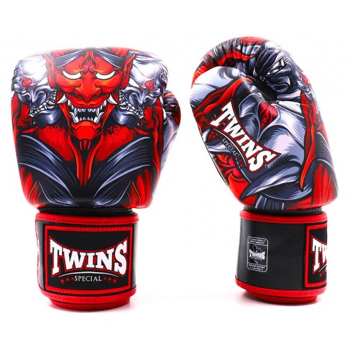 Боксерские перчатки Twins Special с рисунком (FBGVL3-58 Kabuki)